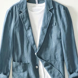 Cotton Lapel Jacket for Men