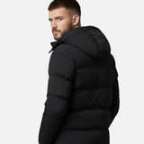 Men's Hooded Polyester Quilted Puffer Jacket