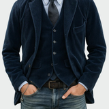 Corduroy Two-Piece Blazer Suit