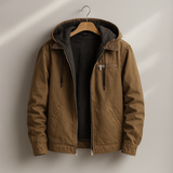 Fleece-Lined Hooded Men's Jacket
