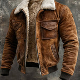 Sherpa-Lined Vintage Jacket for Men