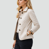 Quilted Button-Front Women's Transitional Jacket