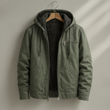 Fleece-Lined Hooded Men's Jacket