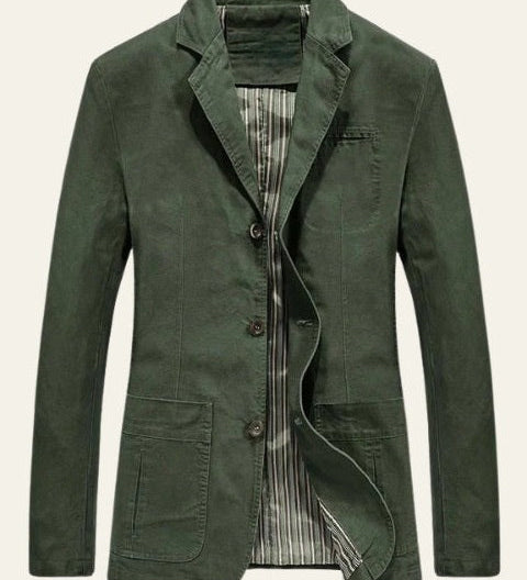 Soft-Structure Relaxed Men's Blazer