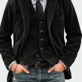 Corduroy Two-Piece Blazer Suit