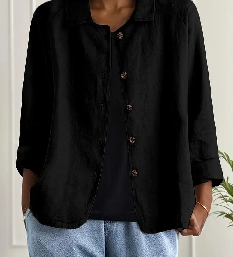 Textured Button-Front Women's Jacket