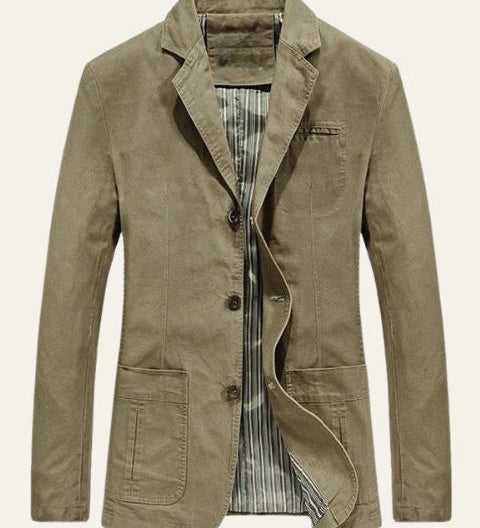 Soft-Structure Relaxed Men's Blazer