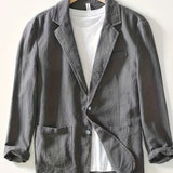 Cotton Lapel Jacket for Men