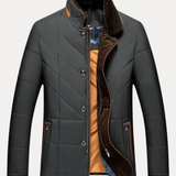 Padded Water-Repellent Winter Stand-Collar Jacket