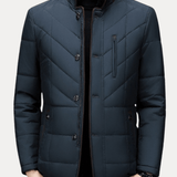 Padded Water-Repellent Winter Stand-Collar Jacket