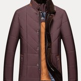 Padded Water-Repellent Winter Stand-Collar Jacket