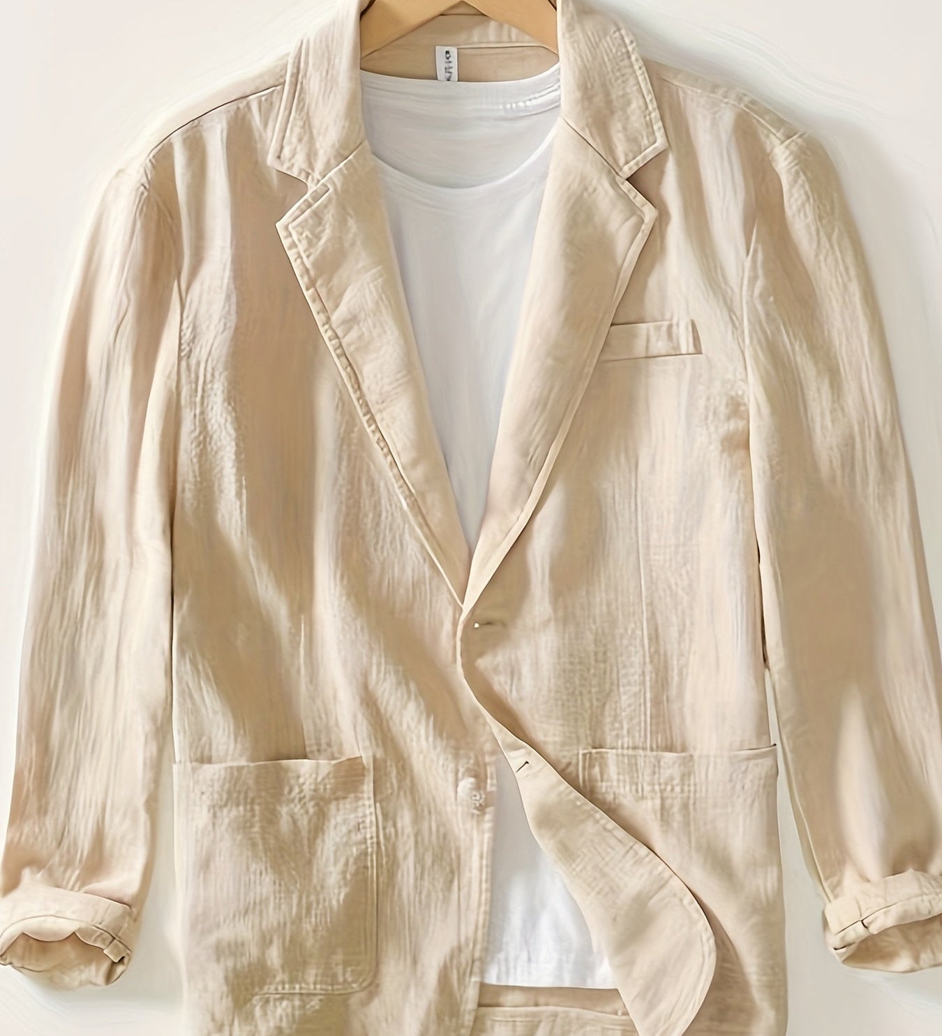 Cotton Lapel Jacket for Men