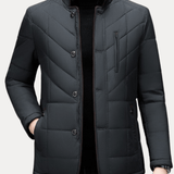 Padded Water-Repellent Winter Stand-Collar Jacket
