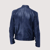 Faux Leather Zip Pocket Jacket
