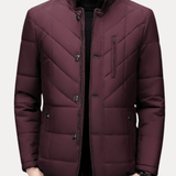 Padded Water-Repellent Winter Stand-Collar Jacket