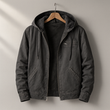 Fleece-Lined Hooded Men's Jacket