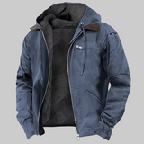 Insulated Hooded Polyester Men's Coat