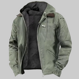 Insulated Hooded Polyester Men's Coat