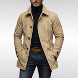 Quilted Lined Men's Weather Coat