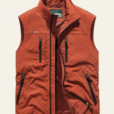 Men's Sleeveless Multi-Pocket Utility Vest