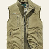 Men's Sleeveless Multi-Pocket Utility Vest