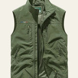 Men's Sleeveless Multi-Pocket Utility Vest