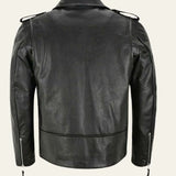 Men's Vegan Leather Biker Jacket