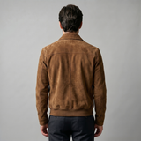 Genuine Suede Harrington Bomber Jacket