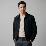 Genuine Suede Harrington Bomber Jacket