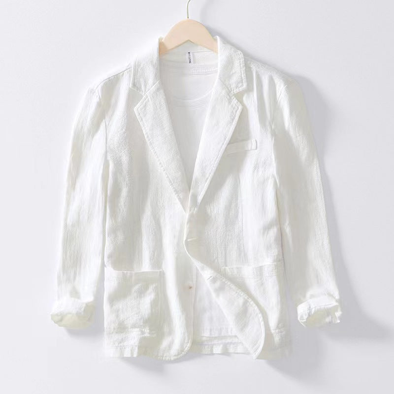 Cotton Lapel Jacket for Men