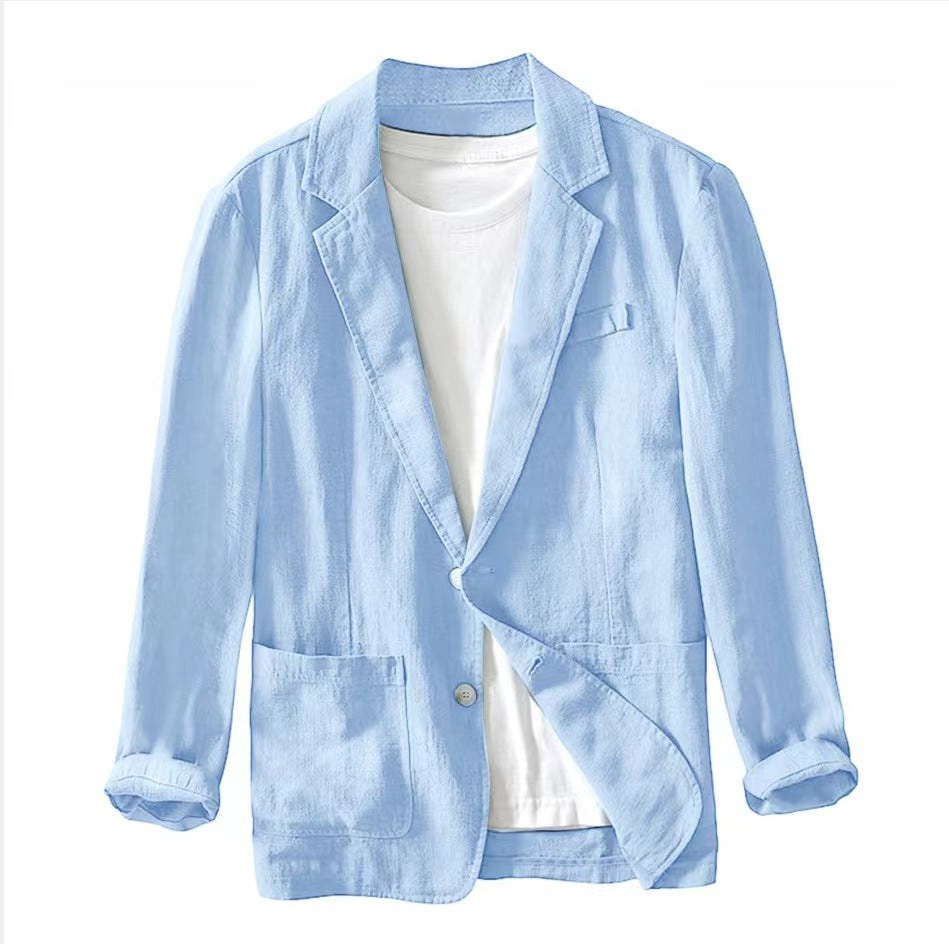 Cotton Lapel Jacket for Men