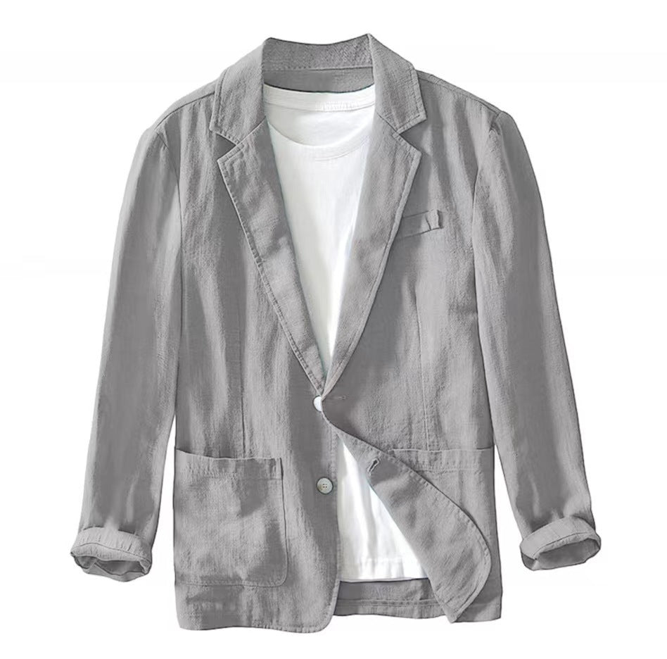 Cotton Lapel Jacket for Men