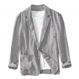 Cotton Lapel Jacket for Men