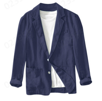 Cotton Lapel Jacket for Men