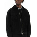 Vegan Suede Men's Field Jacket
