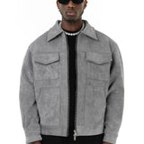 Vegan Suede Men's Field Jacket