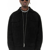Vegan Suede Men's Field Jacket