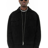 Vegan Suede Men's Field Jacket