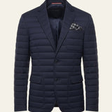 Lightweight Quilted Cotton Blend Blazer
