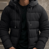 Men's Quilted Hooded Puffer Jacket