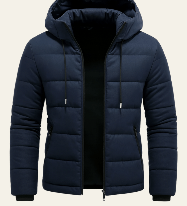 Men's Quilted Hooded Puffer Jacket