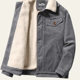 Corduroy Sherpa-Lined Winter Jacket