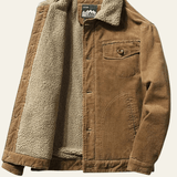 Corduroy Sherpa-Lined Winter Jacket