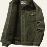 Corduroy Sherpa-Lined Winter Jacket