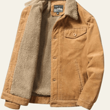 Corduroy Sherpa-Lined Winter Jacket