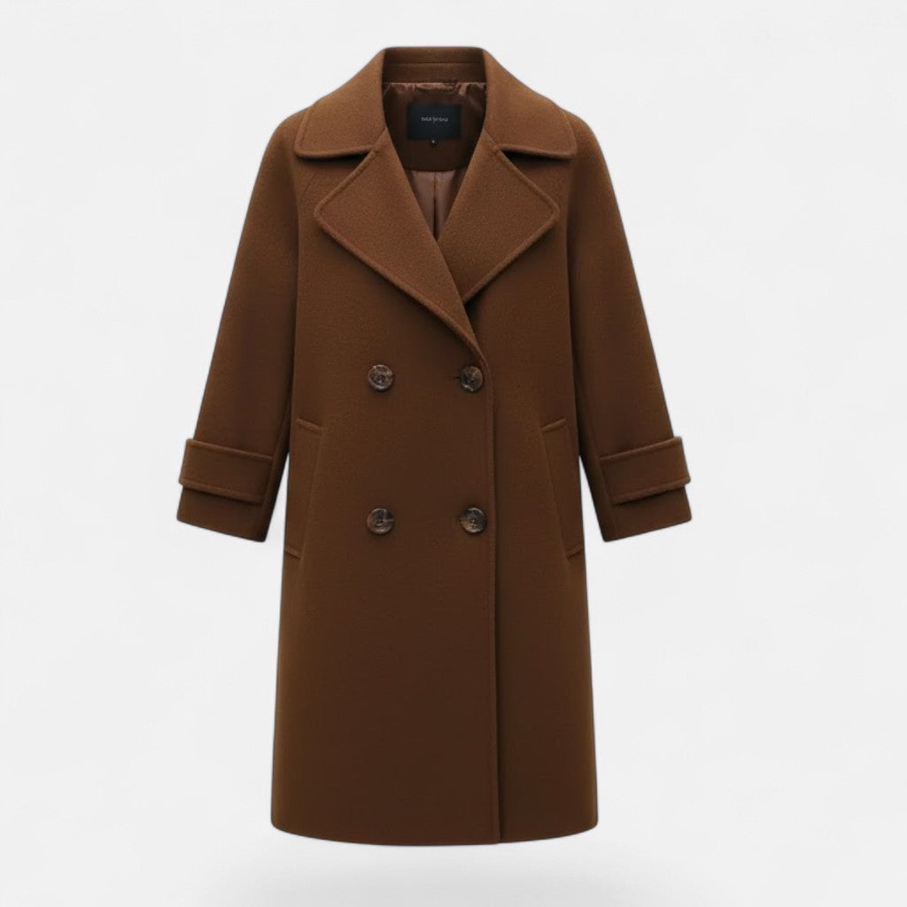Cashmere Blend Double-Breasted Coat