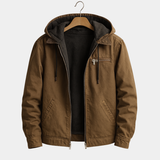 Fleece-Lined Hooded Men's Jacket