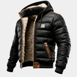 Sherpa Lined Quilted Men's Jacket