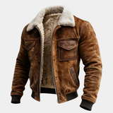 Sherpa-Lined Vintage Jacket for Men