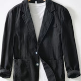 Cotton Lapel Jacket for Men